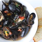 Guinness Steamed Mussels